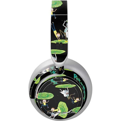 Adult Swim Rick and Morty Portal Pattern Surface Headphones Skin